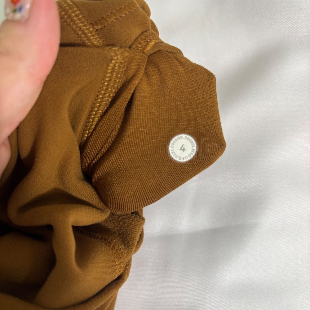 Lululemon Align High-Rise Pant 21 Copper Brown Nulu Yoga Leggings Size 4 - Picture 4 of 6